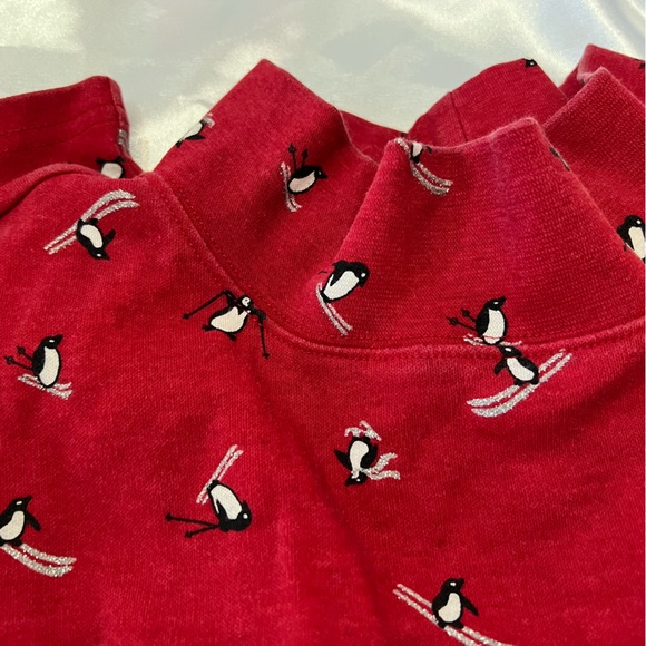 Plus size 3X  Holiday Penguin and Winter Scene Shirts. SET OF 2 SHIRTS - Picture 2 of 16